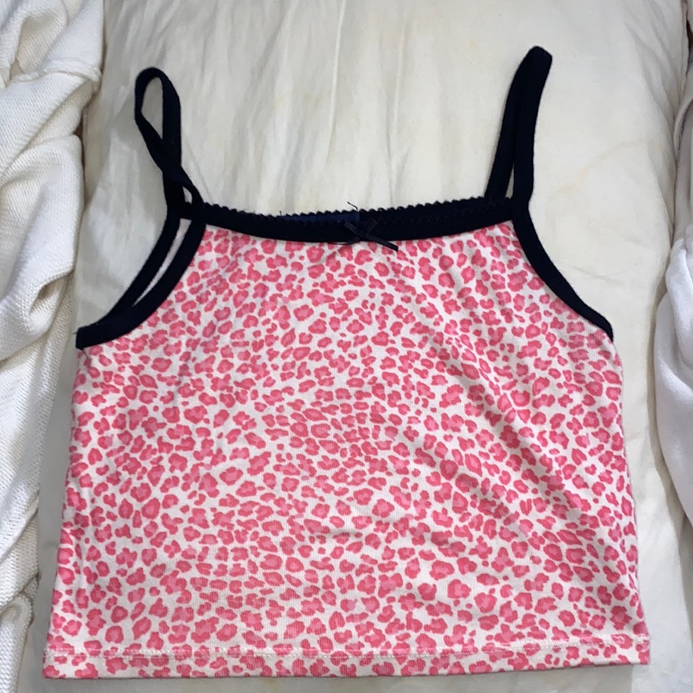 Brandy Melville Pink Leopard Top